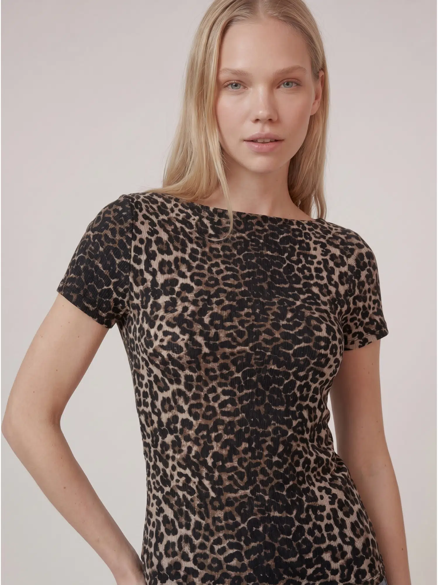 Asimetrik Leopar Bluz S019261