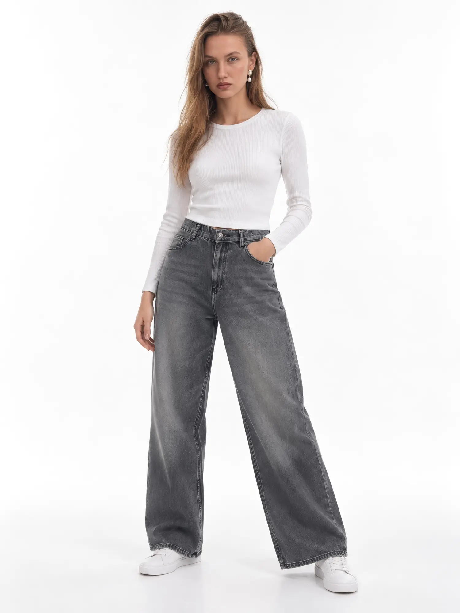 Bel Lastikli Detay Palazzo Kot Pantolon 26716-S