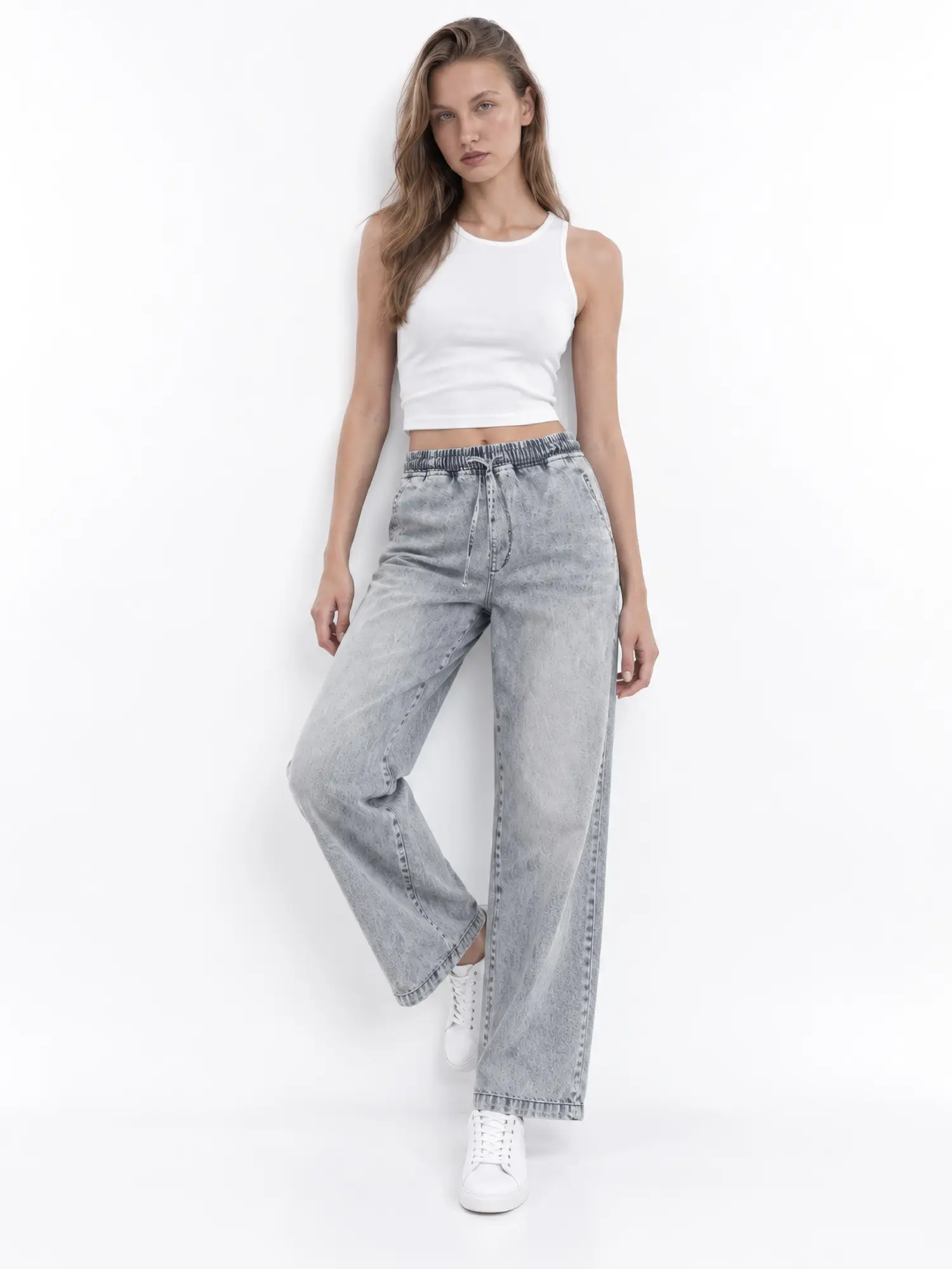 Bel Lastikli Kot Pantolon D-800