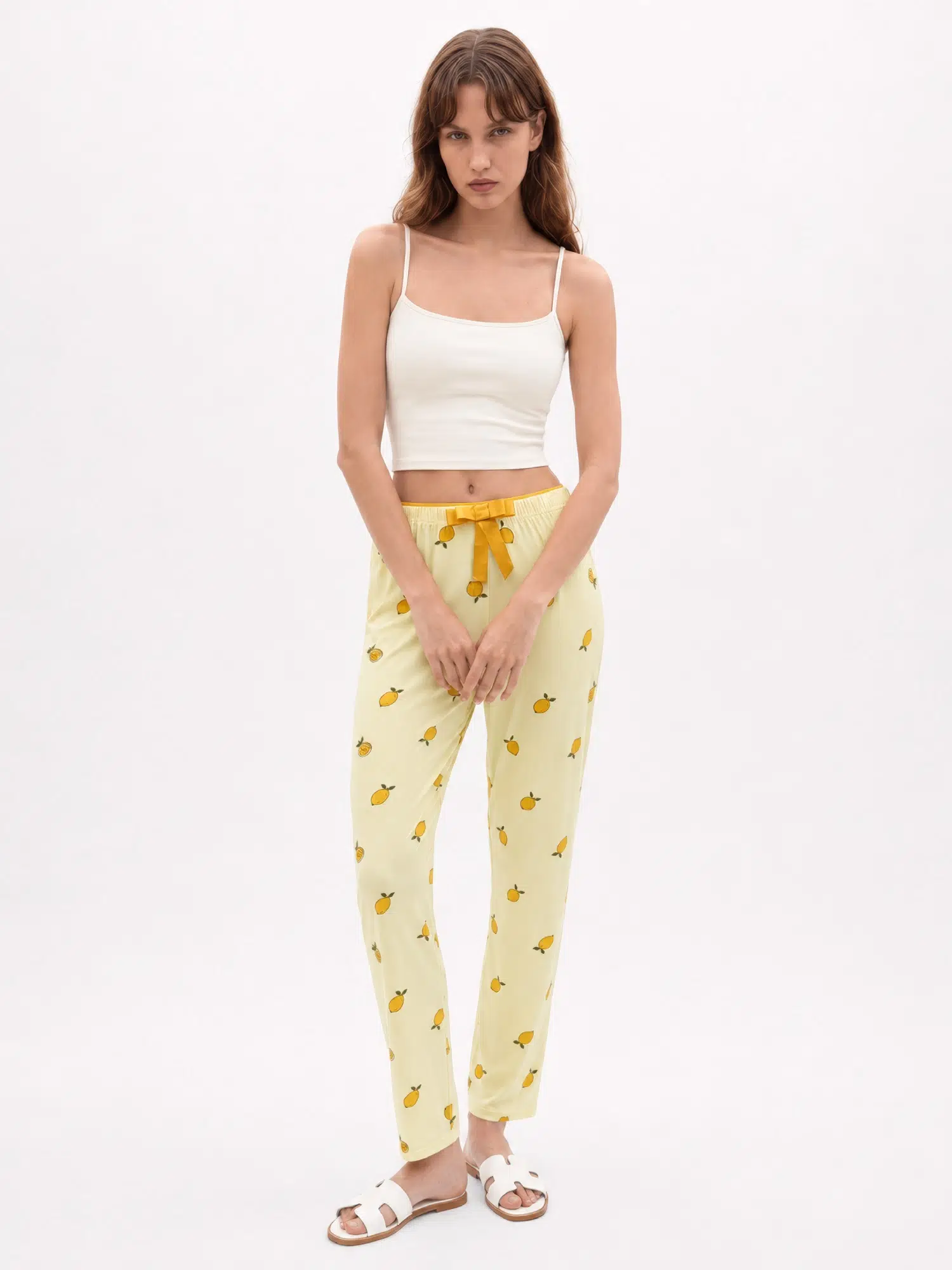 Limon Desen Milan Pijama Altı 4548