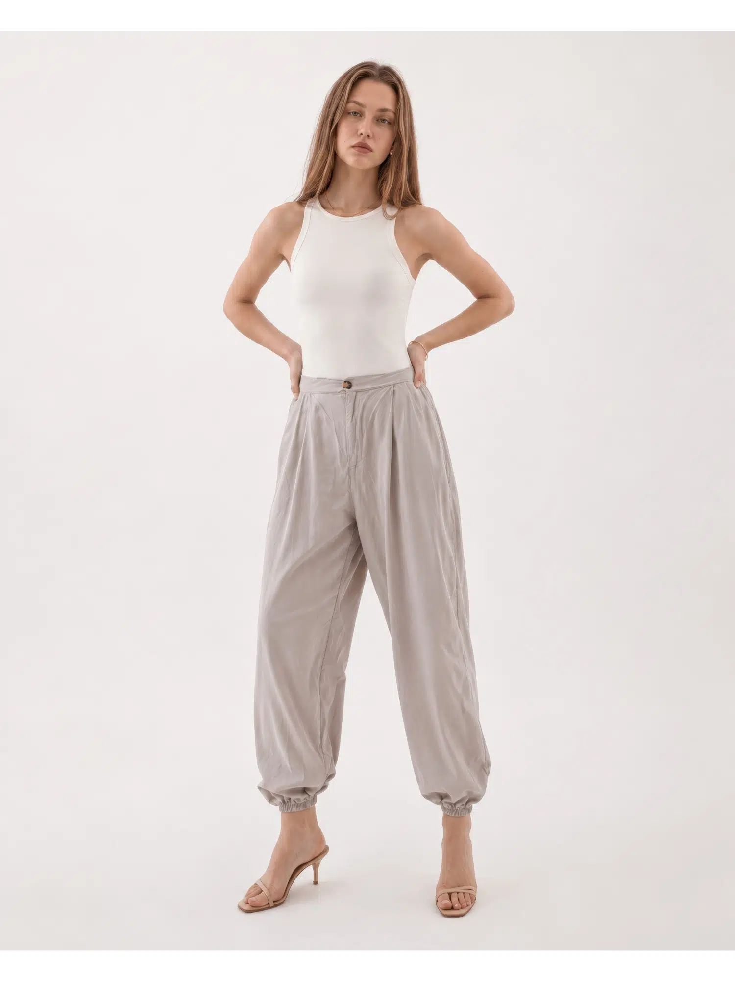Paçası Lastikli Şalvar Model Pantolon YP5586
