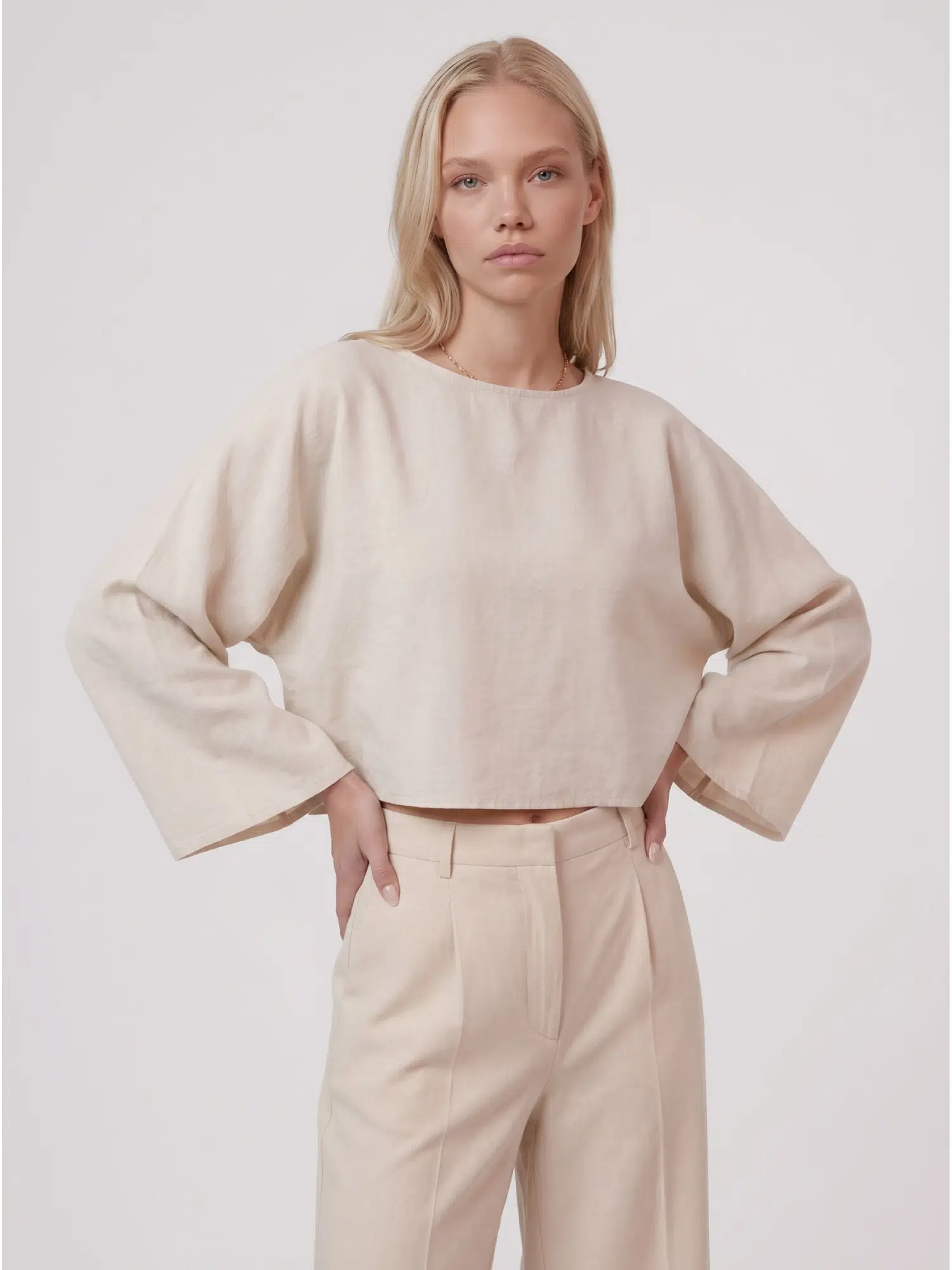 Pelerin Bluz N26-2300 - BEJ