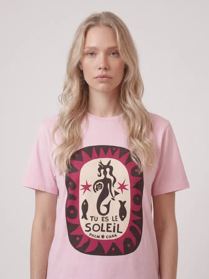Soleil Yazı Baskılı Tshirt 01948