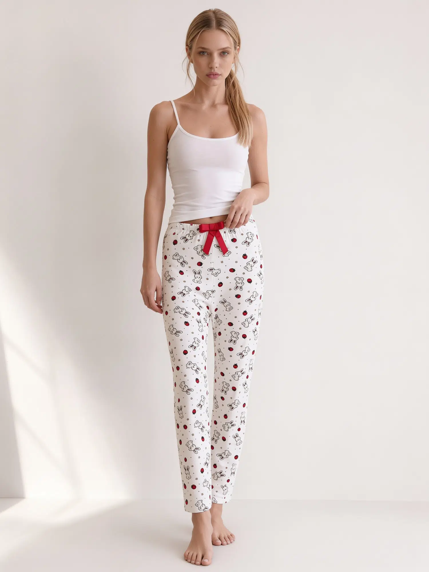Tavşan Desenli Pijama Altı 4550