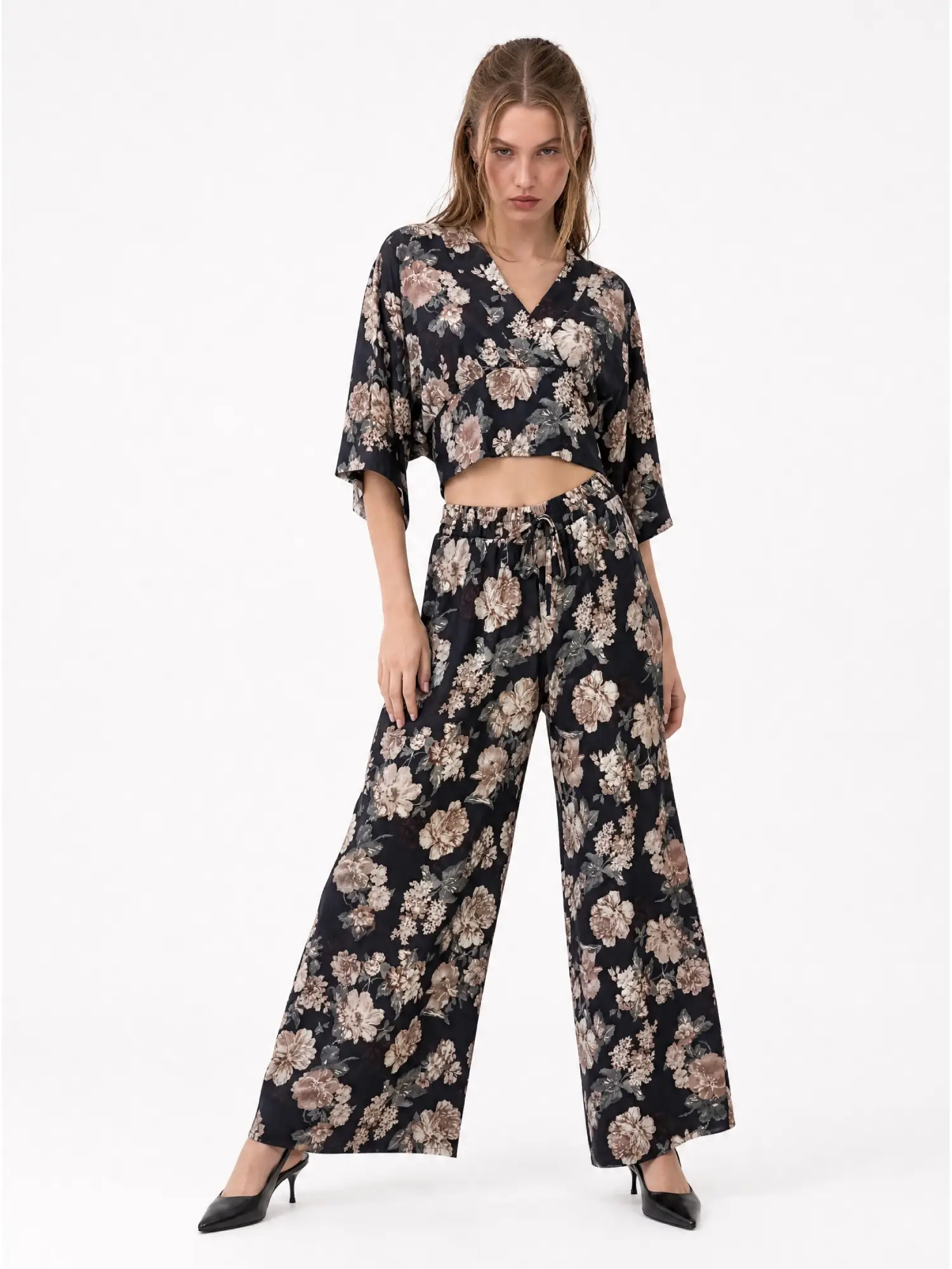Yarasa Kol Bluz Pantolon Takım 6708